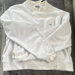 Ladies white sweatshirt